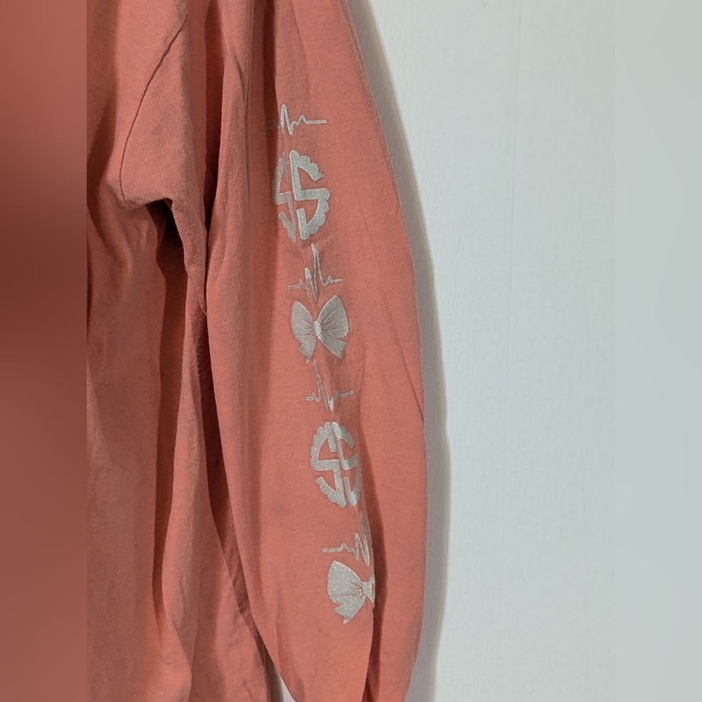 Women's SIMPLY SOUTHERN Peach Scrub Life Graphic T-Shirt Size XL *flaws* - Picture 5 of 9